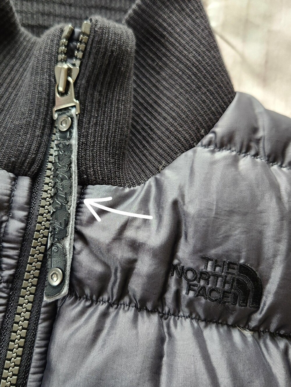 The North Face 600 Fill Goose Down Puffer Coat Ski Jacket Grey, Women's Size XS - Picture 4 of 10